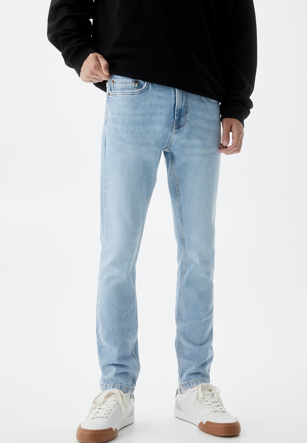 

Джинсы узкого кроя Comfort Fit PULL&BEAR, цвет stone blue denim