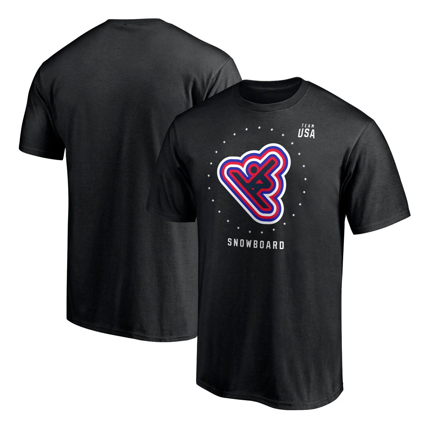 цена Мужская черная футболка с логотипом сборной США по сноуборду Fanatics