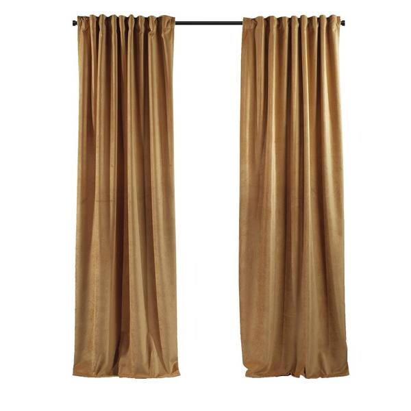 

Бархатная штора Puude Home Design 280295, 25x1x280 см цвет pinie honig dekor