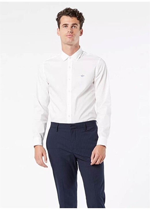 

Белая мужская рубашка Dockers
