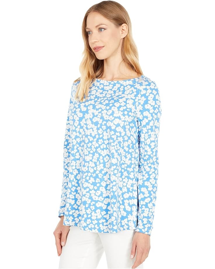 

Топ Joules Long Sleeve Jersey Top, цвет Blue Floral
