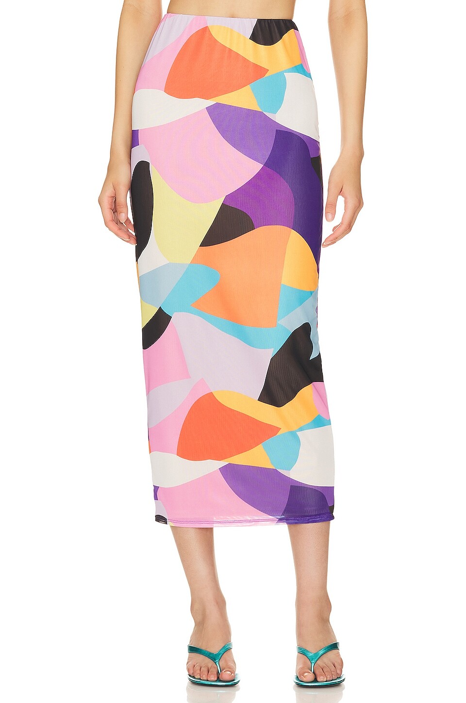 

Юбка AFRM Abigail, цвет Abstract Color Block