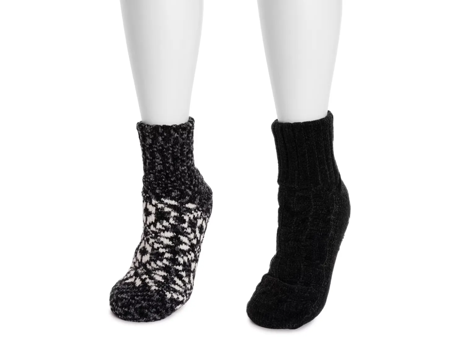 

Носки Chenille Women's Slipper Socks - 2 Pack Muk Luks, черный