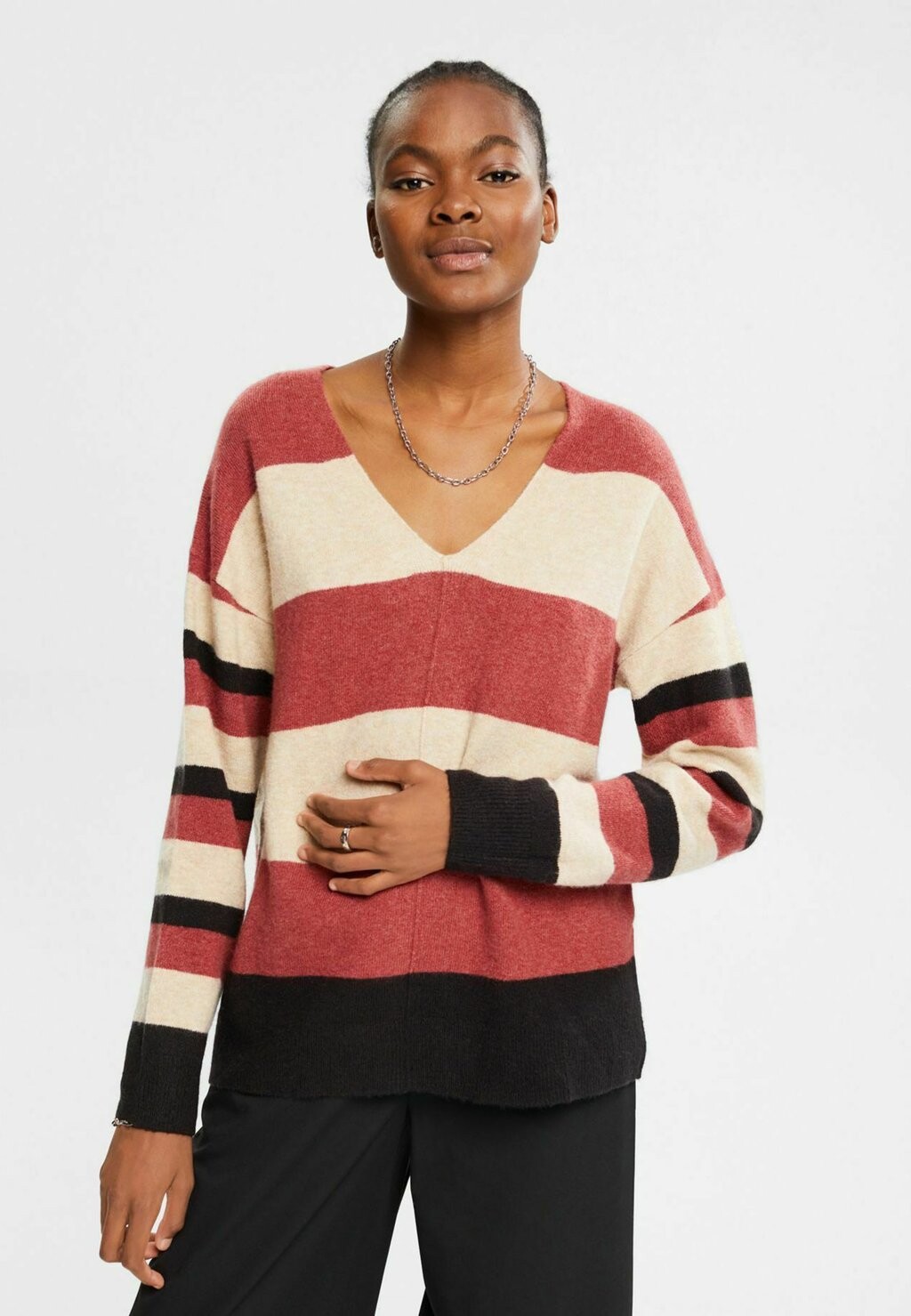 

Джемпер Esprit Flauschiger, терракотовый