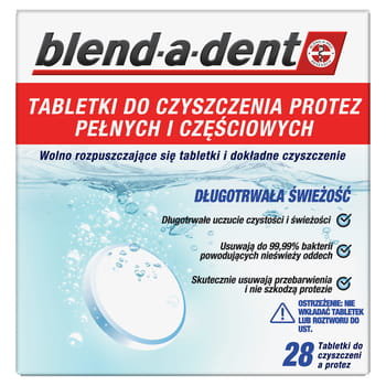 Таблетки для чистки зубных протезов, 28 шт. Blend-A-Dent
