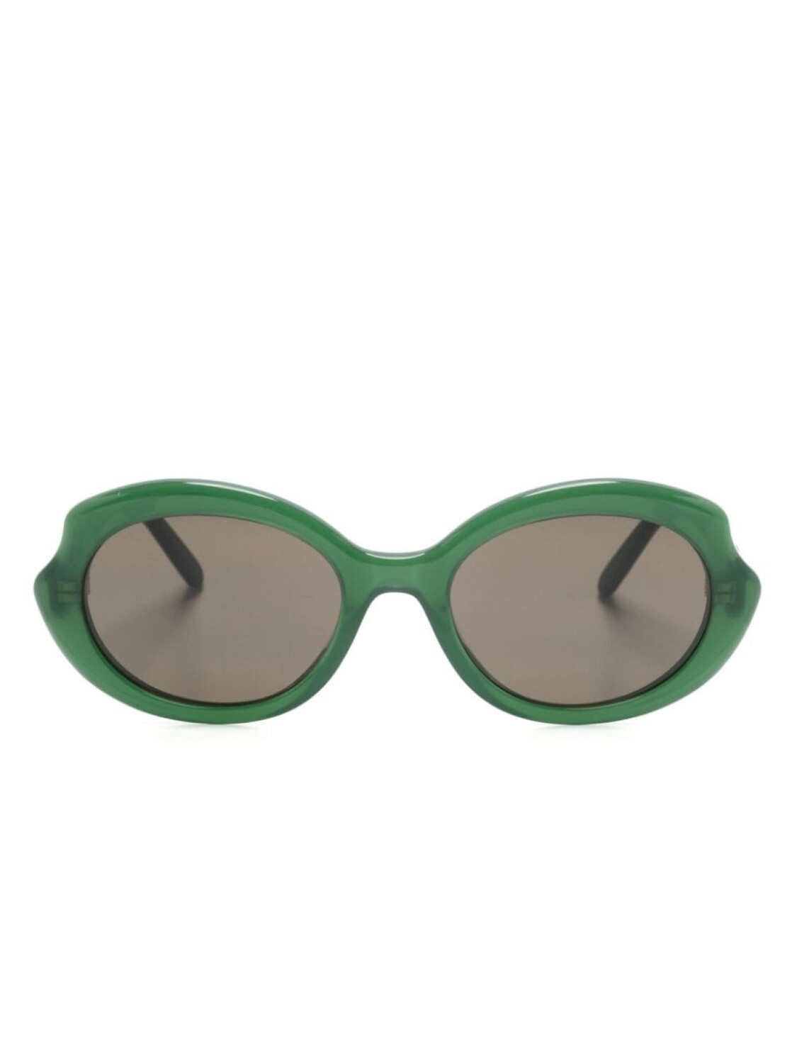 

LOEWE солнцезащитные очки Mini Oval Slim, зеленый