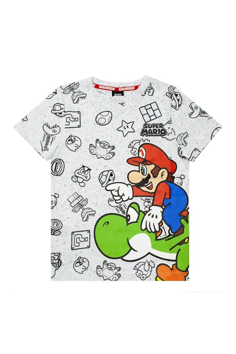 

Футболка Марио Йоши Super Mario, серый