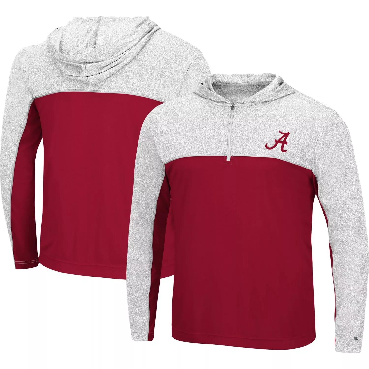 

Мужская ветровка с капюшоном и молнией без четверти Crimson Alabama Crimson Tide Flick Colosseum