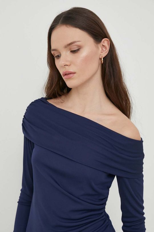 цена Блузка Lauren Ralph Lauren, темно-синий