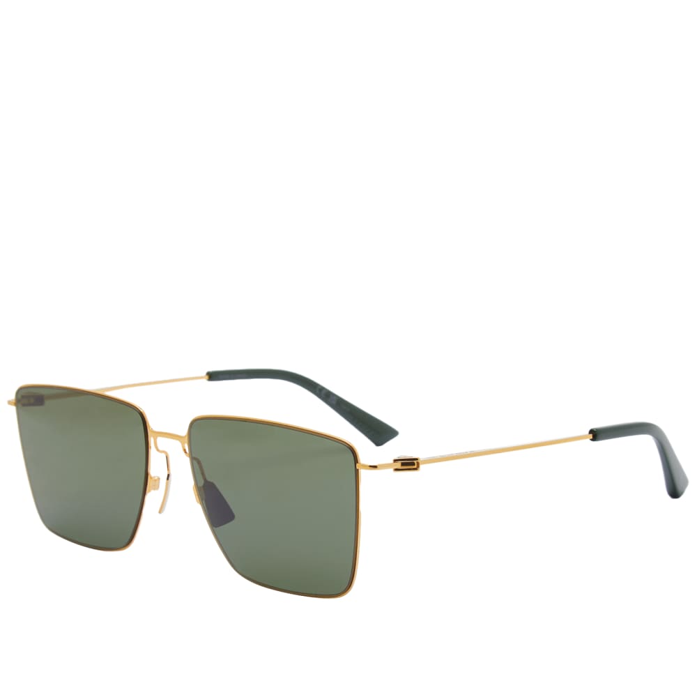 цена Солнцезащитные очки Bottega Veneta Eyewear BV1267S, золото/зеленый