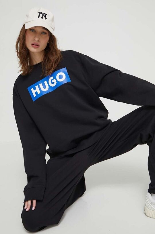 

Хлопковая толстовка Hugo, черный