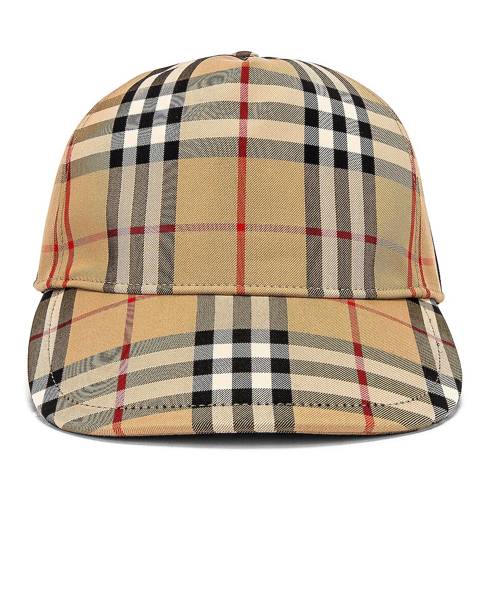 

Кепка Burberry Heavy Cotton Check Trucker, цвет Archive Beige