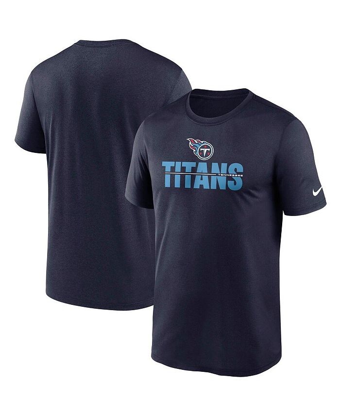 

Мужская темно-синяя футболка Tennessee Titans Legend Microtype Performance Nike, синий