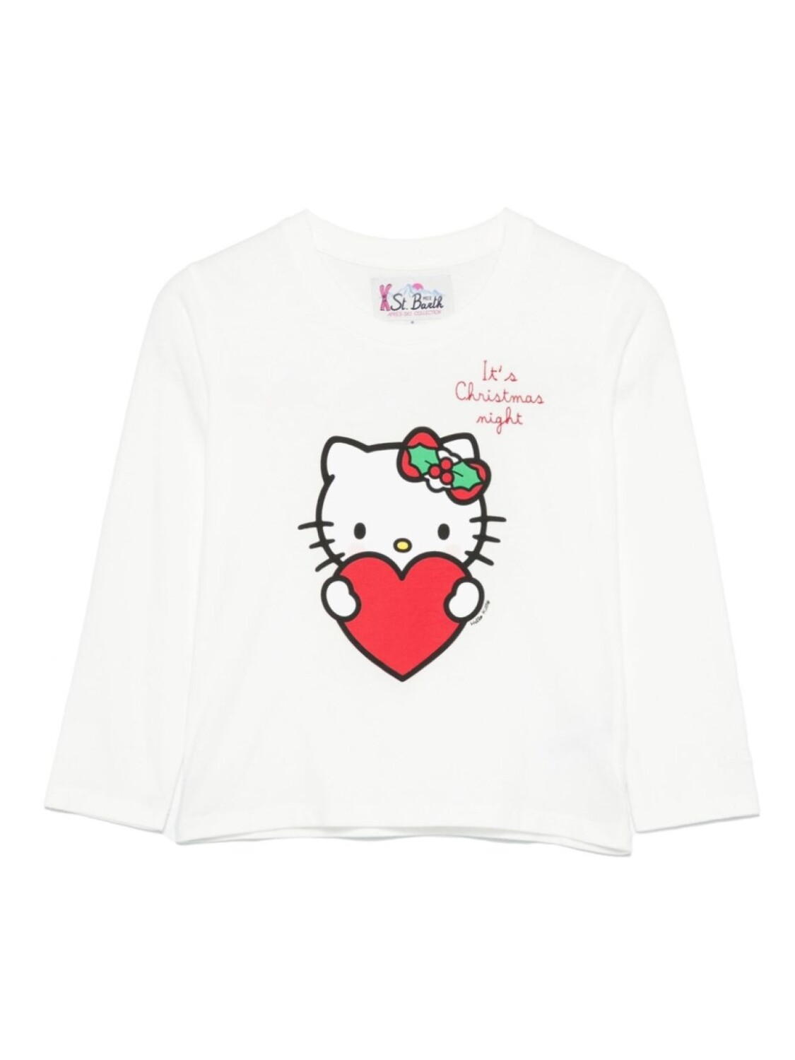 

MC2 Saint Barth Kids Рождественская футболка Hello Kitty, белый