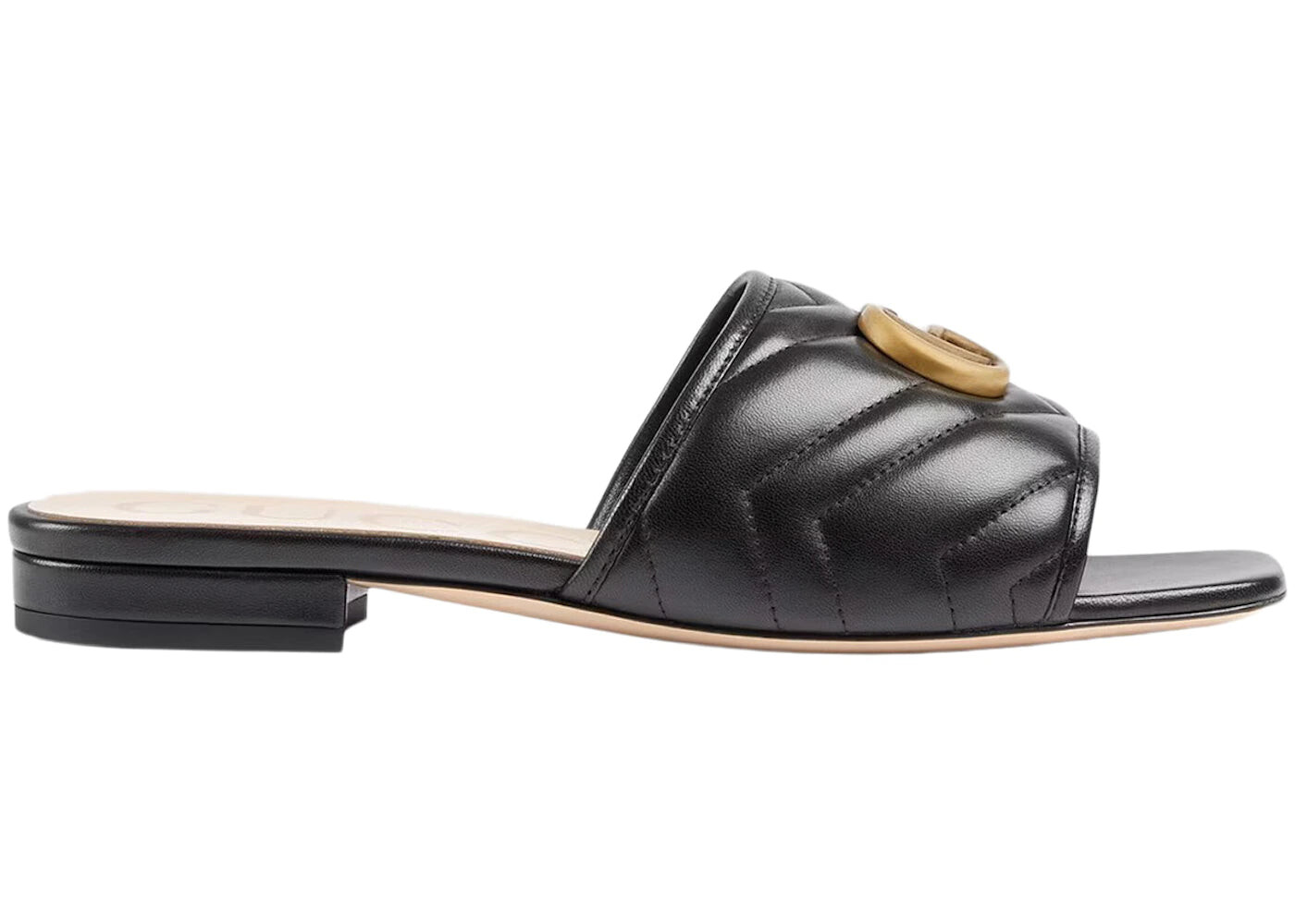 

Сандали Gucci Double G Slide кожаные, черный