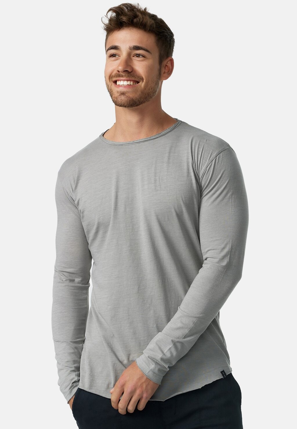 

Футболка с длинным рукавом Long Sleeve Wilbur Indicode, цвет grey