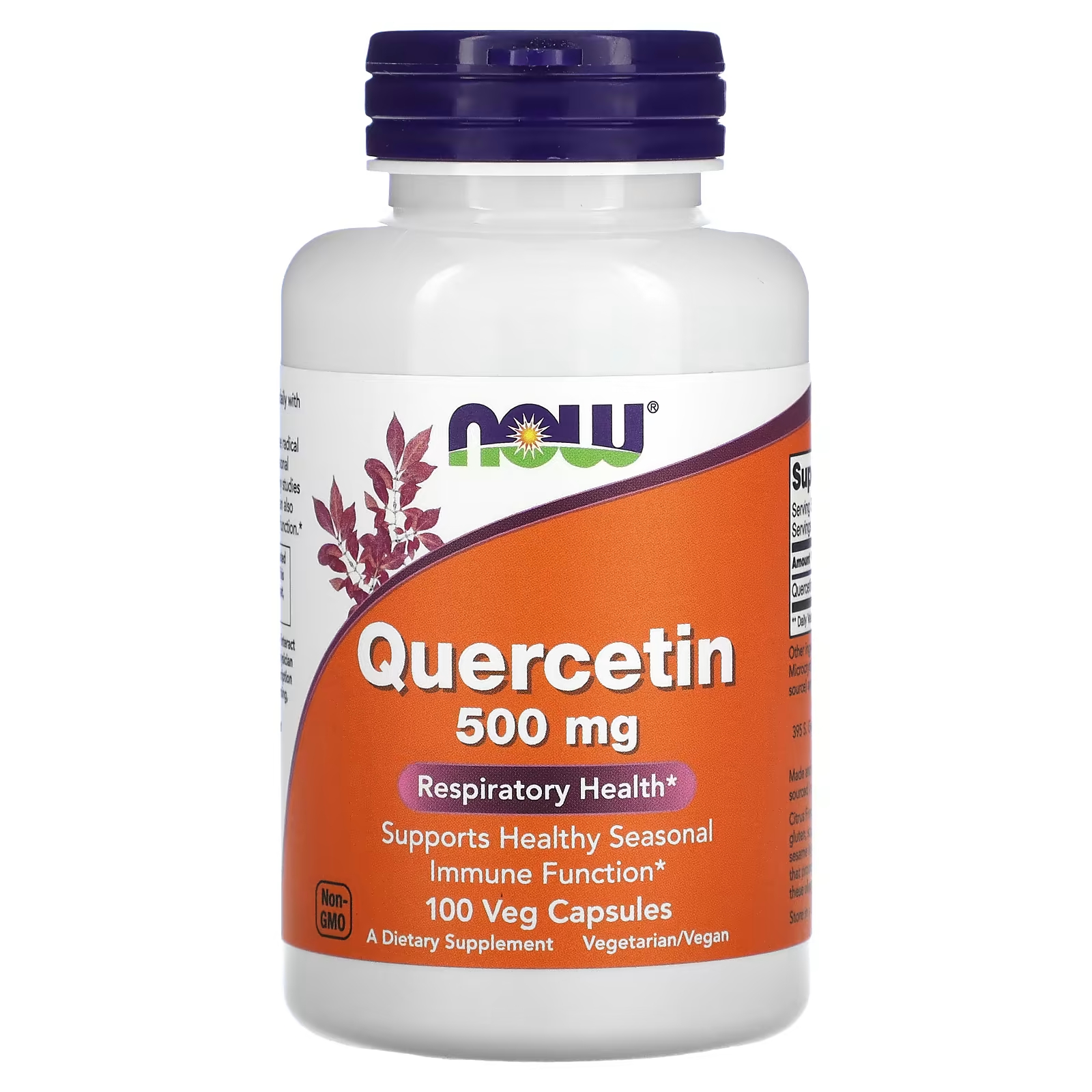 NOW Foods Кверцетин 500 мг 100 растительных капсул now foods кверцетин с бромелаином 60 растительных капсул
