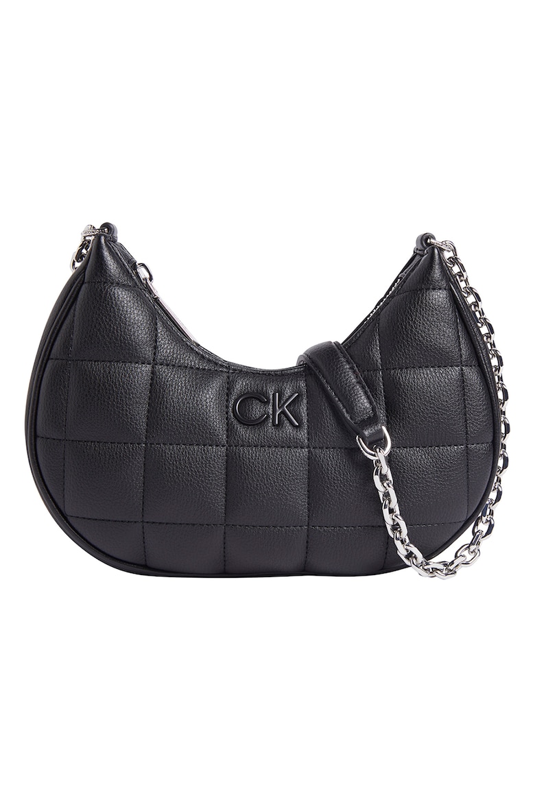 Стеганая сумка из экокожи Calvin Klein, черный