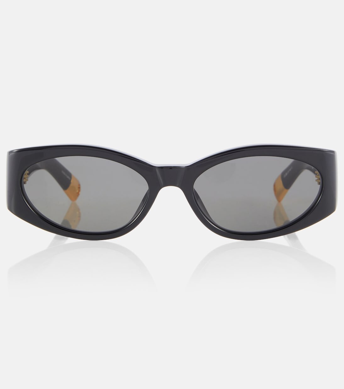 

Овальные солнцезащитные очки les lunettes ovalo Jacquemus, черный