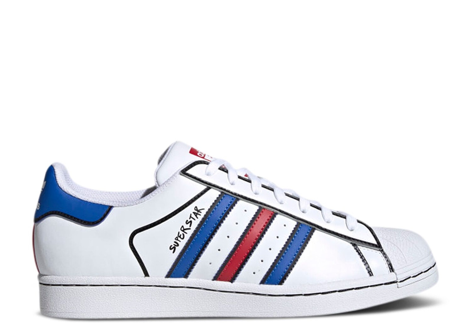 

Кроссовки adidas Superstar 'Graphic Print Style', белый