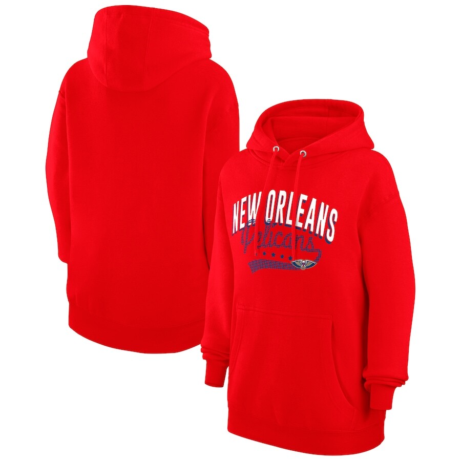 

Пуловер с капюшоном G-III 4Her by Carl Banks New Orleans Pelicans, красный