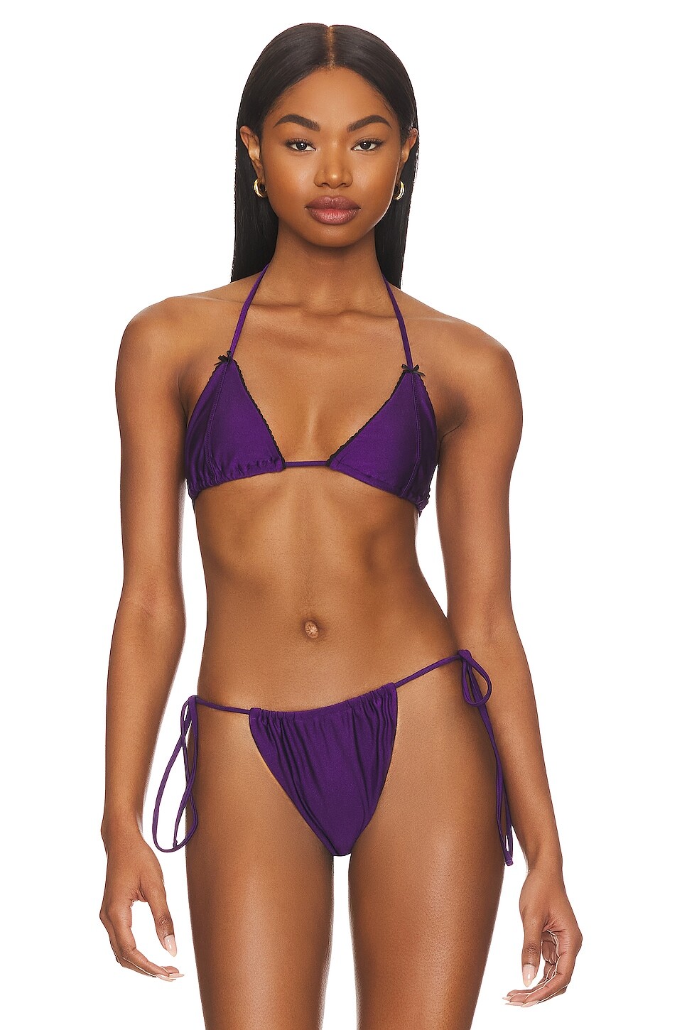 

Топ бикини Frankies Bikinis Nick Shine, цвет Candied Violet