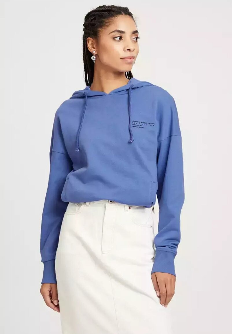 

Толстовка с капюшоном Cross Jeans, синий