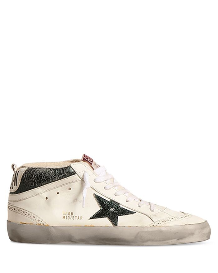 

Мужские кроссовки Mid Star со шнуровкой Wingtip Golden Goose