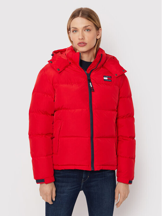 

Пуховик стандартного кроя Tommy Jeans, красный