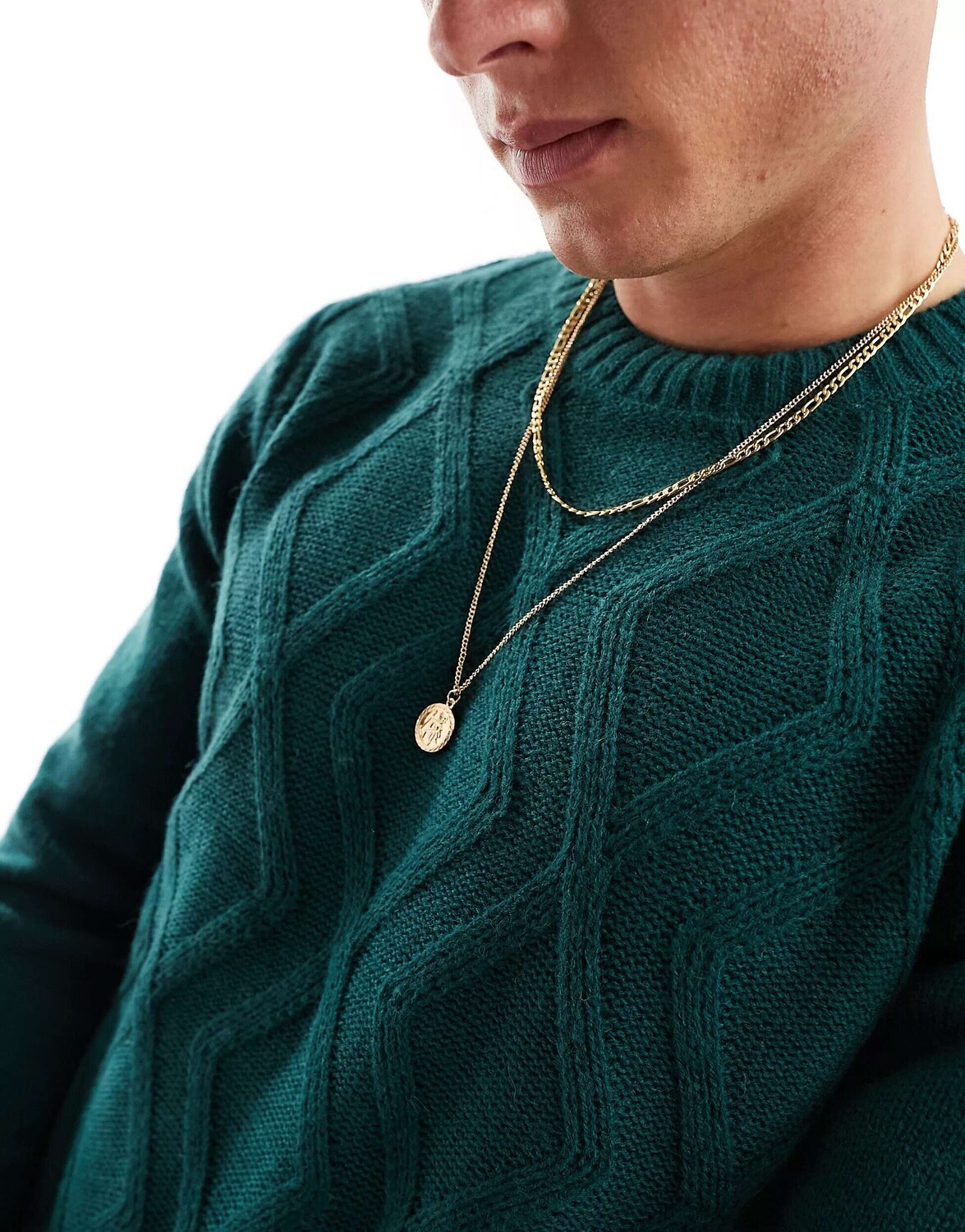

Зеленый джемпер с круглым вырезом Ben Sherman