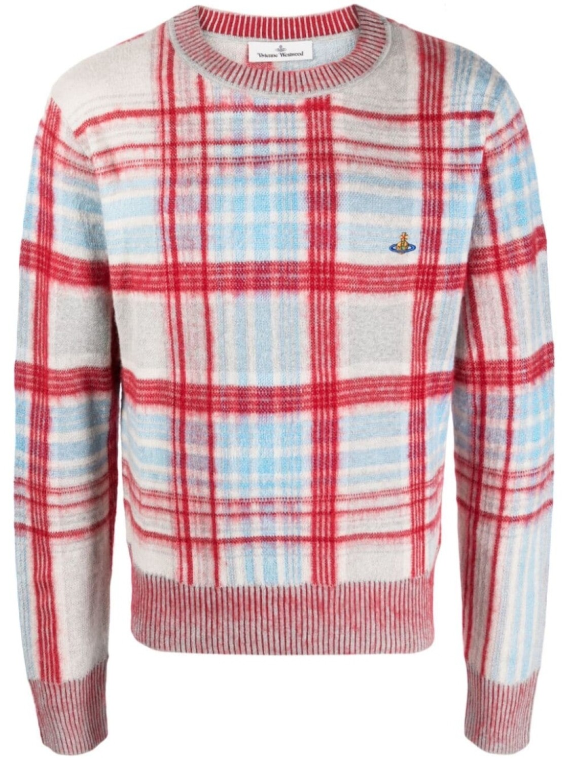 

Vivienne Westwood жаккардовый джемпер Madras в клетку тартан, красный