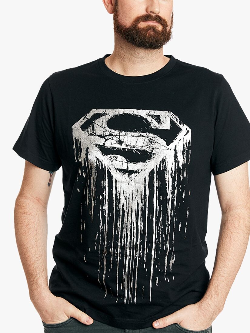 

Футболка с логотипом Fabric Flavors Superman, черная