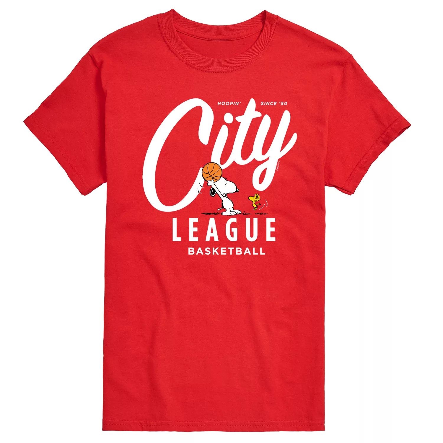 Футболка Big & Tall Peanuts City League Licensed Character, красный