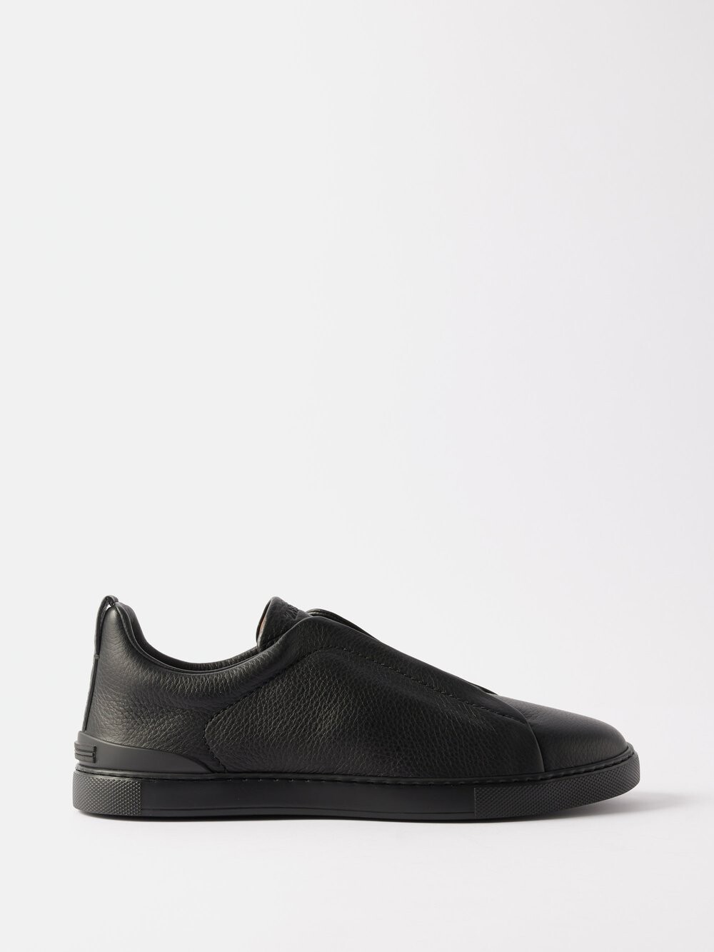 

Кожаные кроссовки triple stitch ZEGNA, черный