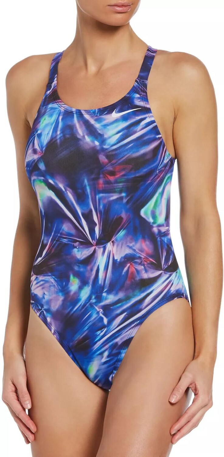 

Женский цельный купальник Nike Hydrastrong Multi-Fastback, мультиколор