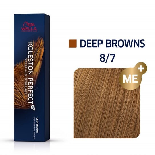 

Стойкая краска для волос 8/7 60мл Wella Koleston Perfect ME+