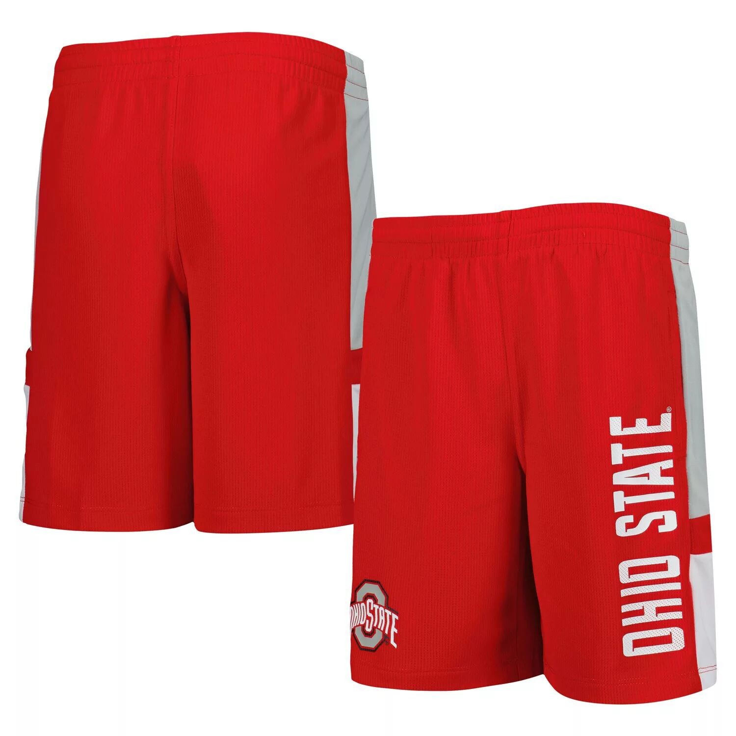 

Молодежные шорты Scarlet Ohio State Buckeyes с сетчатой ​​по бокам Outerstuff