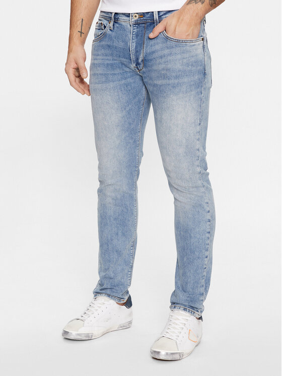 Узкие зауженные джинсы Pepe Jeans, синий