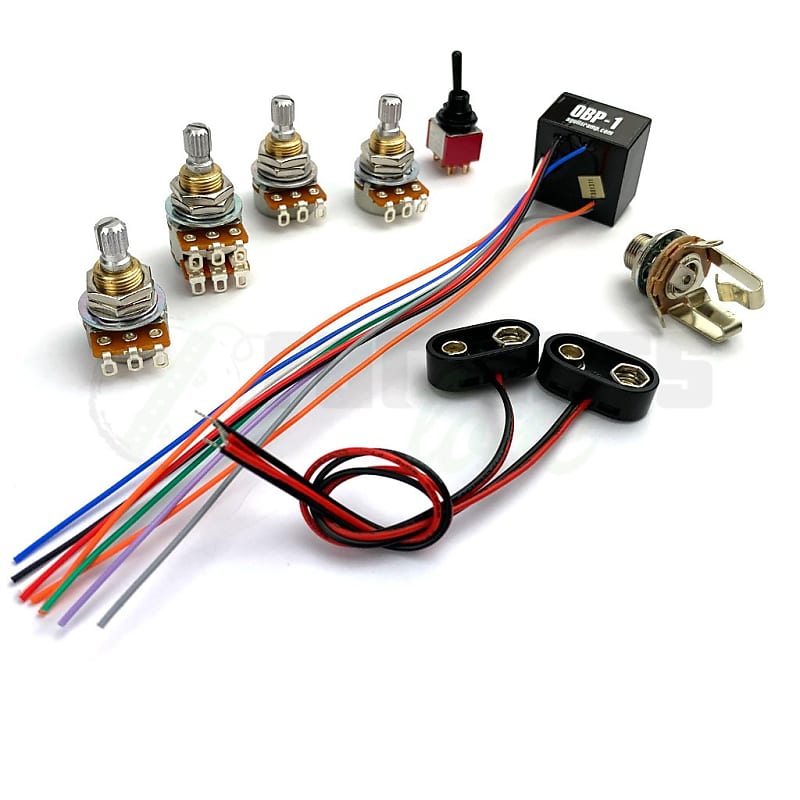 Басс гитара Aguilar OBP-1 Custom 2 Band Bass Preamp Kit for 2 Pickup - 4 Knob & 1 Switch Configuration