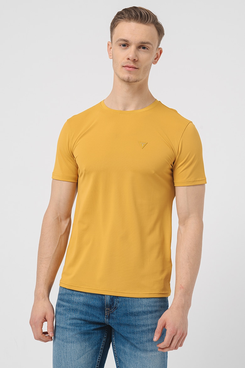 Приталенная футболка с овальным вырезом Guess, желтый