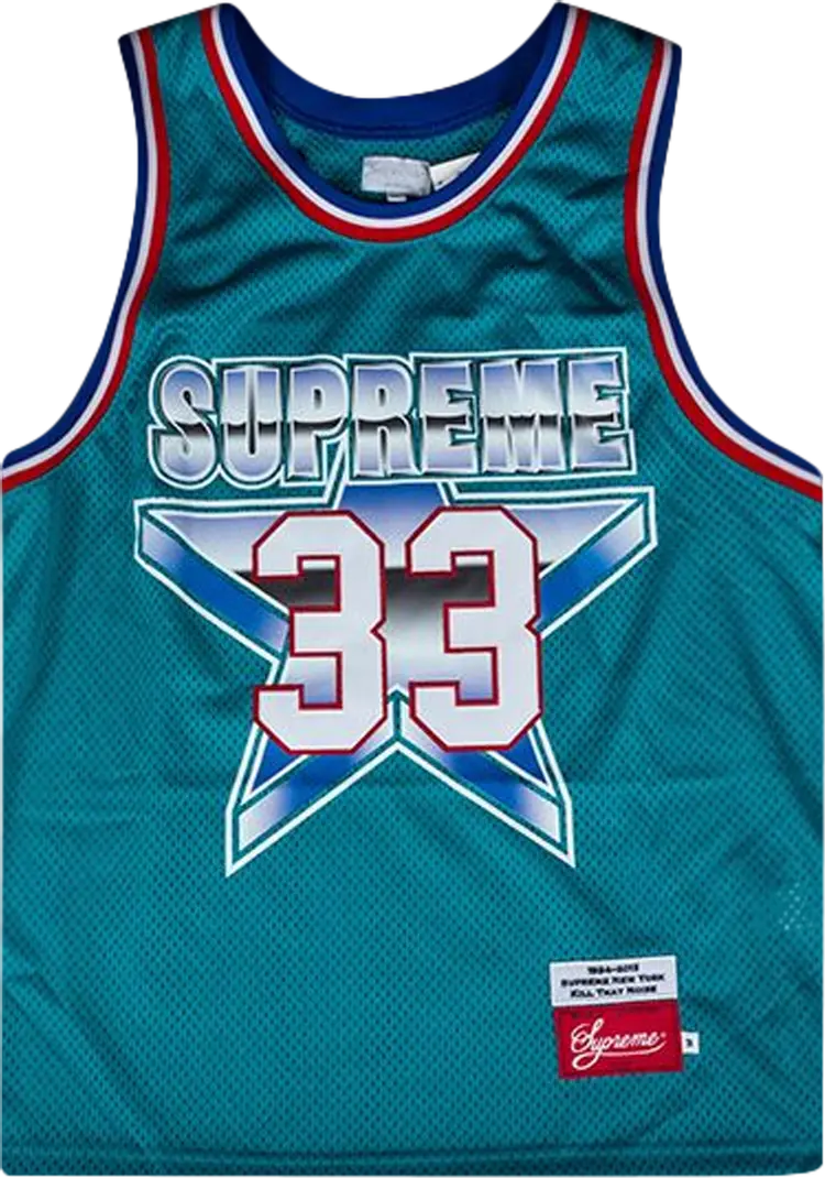 

Футболка Supreme All-Star Basketball Jersey 'Teal', бирюзовый, Зеленый