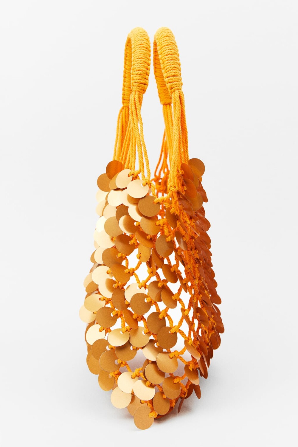 

Сумка Zara Woven Sequinned, оранжевый