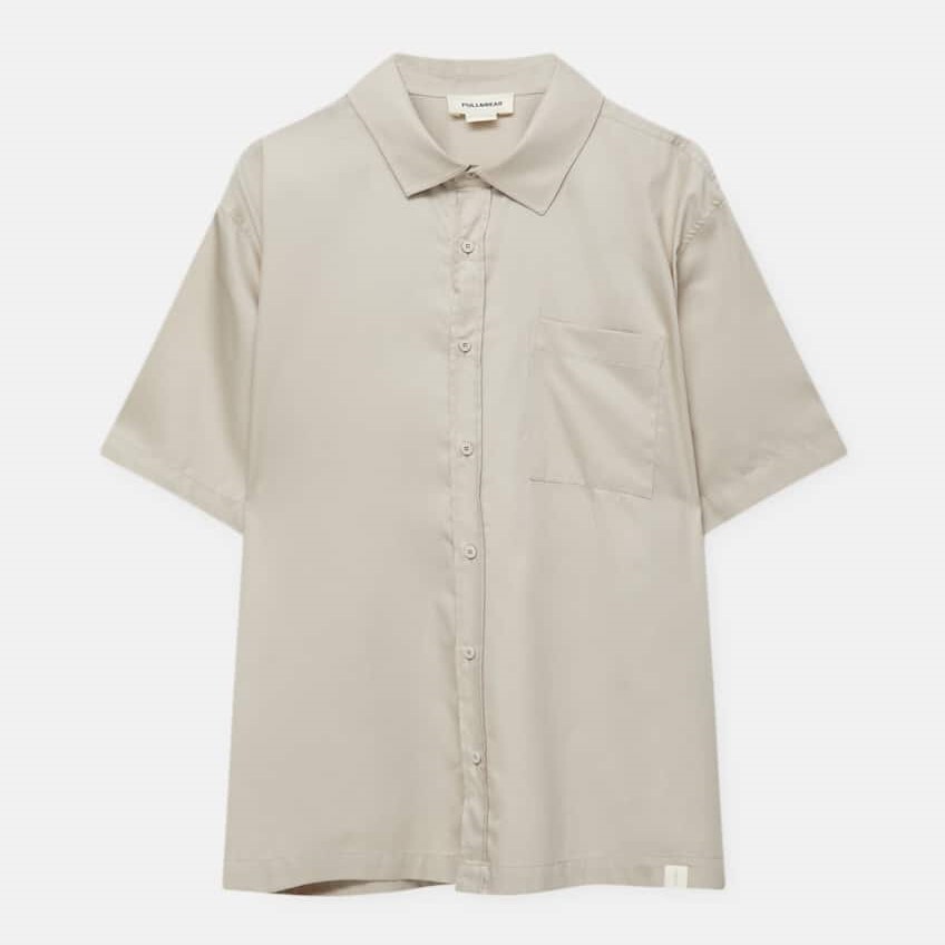 

Рубашка Pull&Bear Short Sleeve Poplin, светло-серый