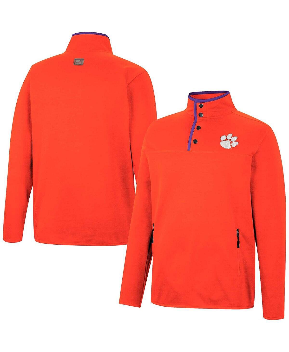 

Мужская оранжевая куртка clemson tigers rebound quarter-snap Colosseum