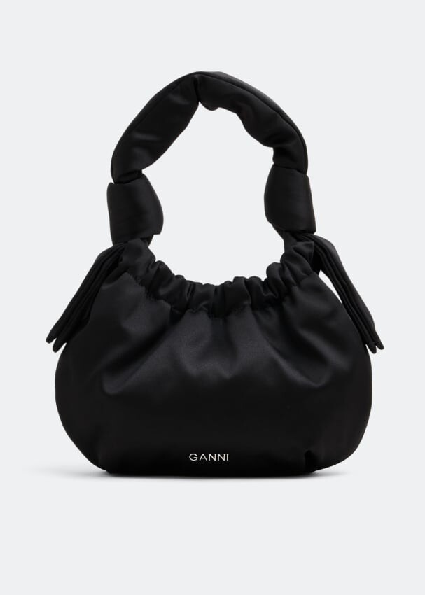 

Сумка-хобо GANNI Occasion small hobo bag, черный