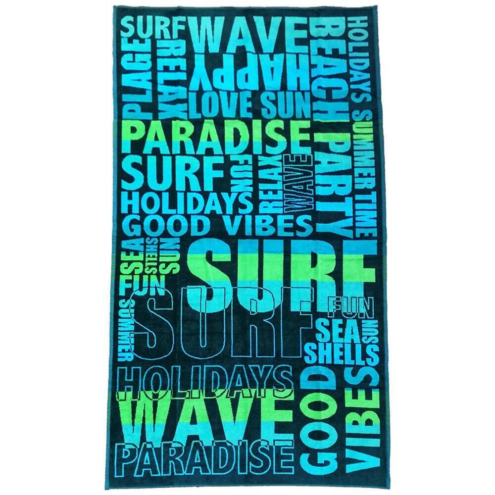

Полотенце пляжное Velvet Jacquard Surfy 95x175 440г/м LE COMPTOIR DE LA PLAGE, красочный