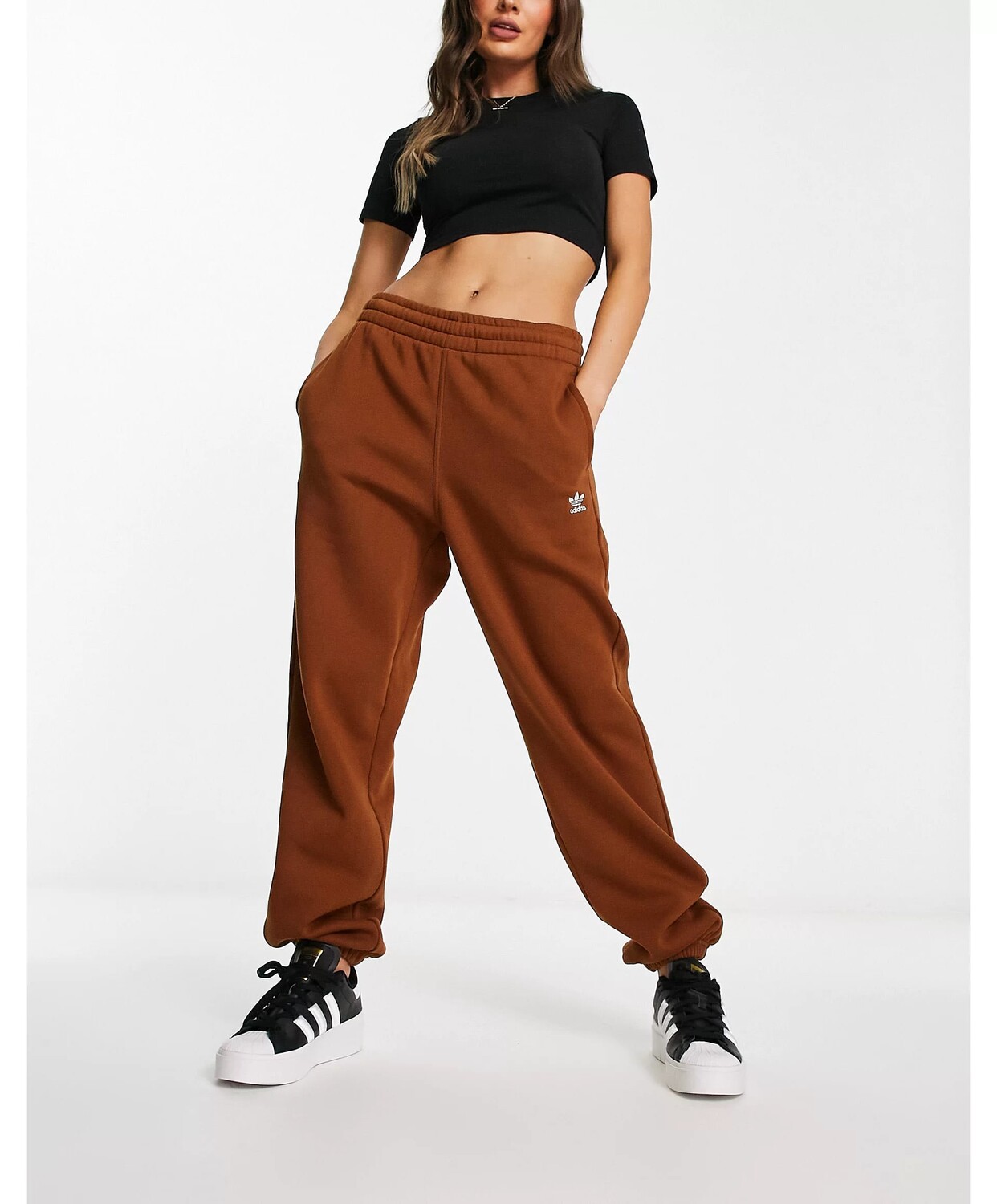 

Джоггеры Adidas Originals, коричневый