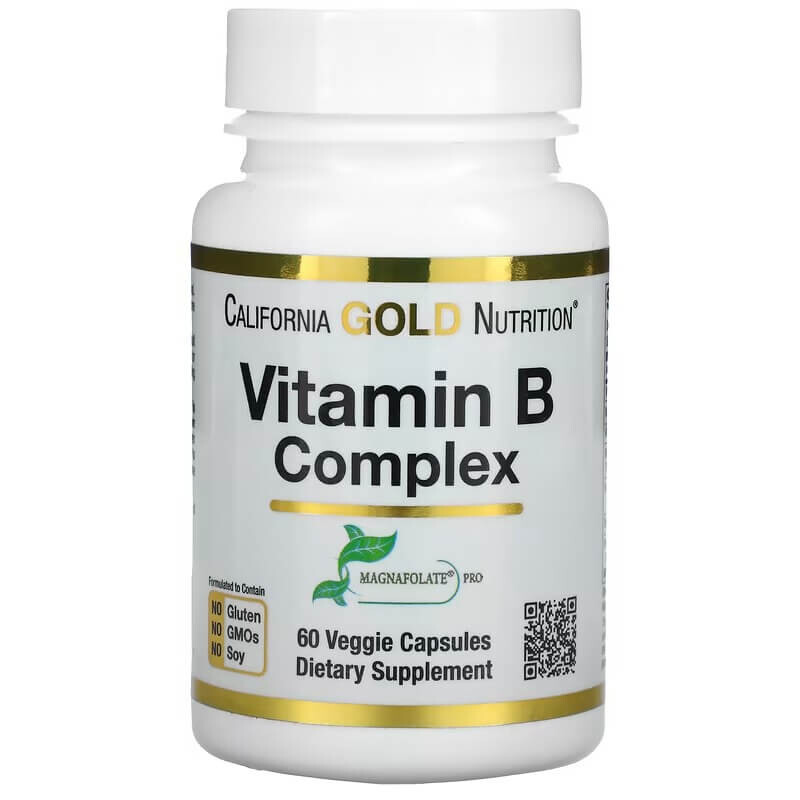 

Комплекс витаминов группы В California Gold Nutrition, 60 капсул