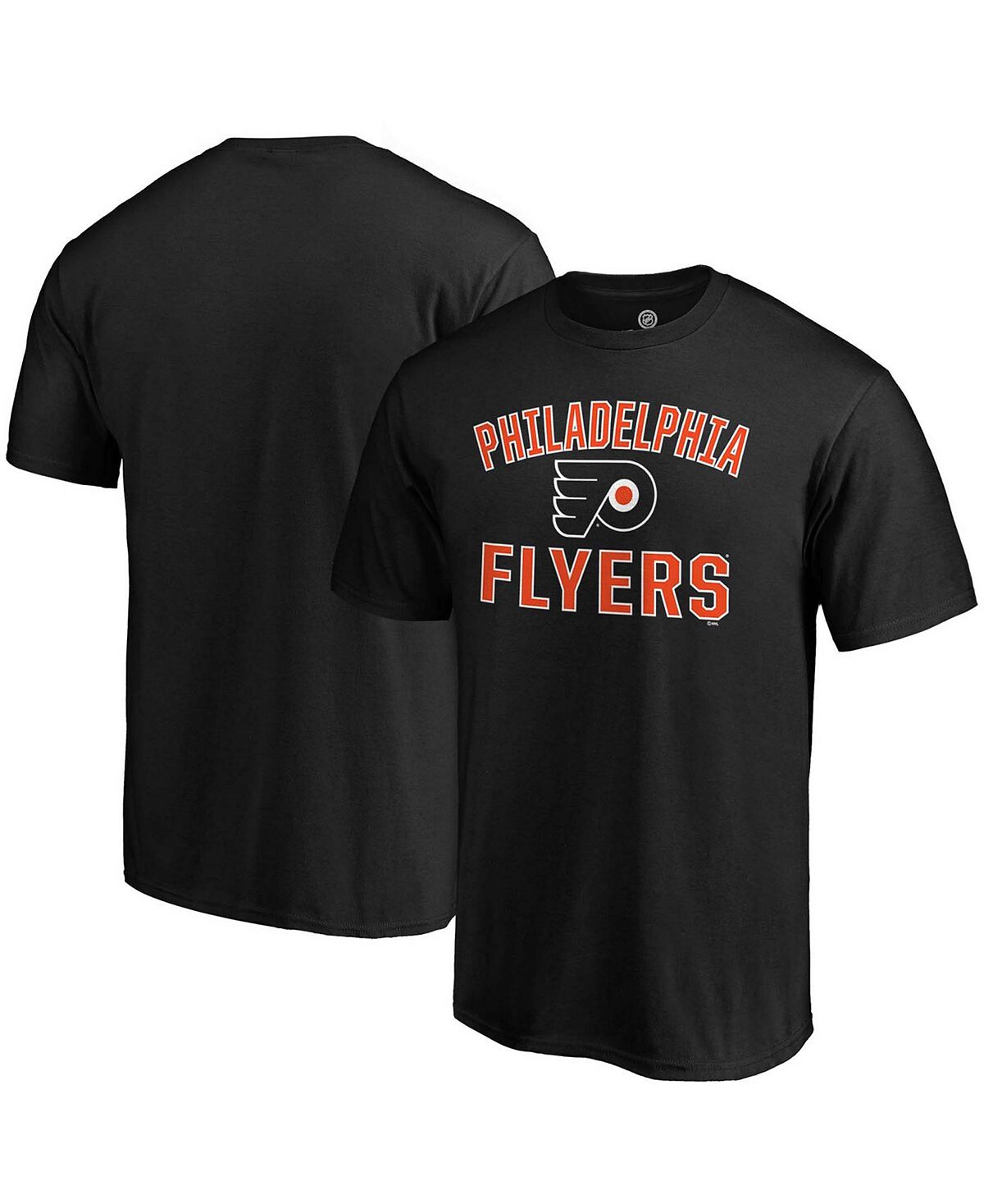 Мужская черная футболка philadelphia flyers team victory arch Fanatics, черный