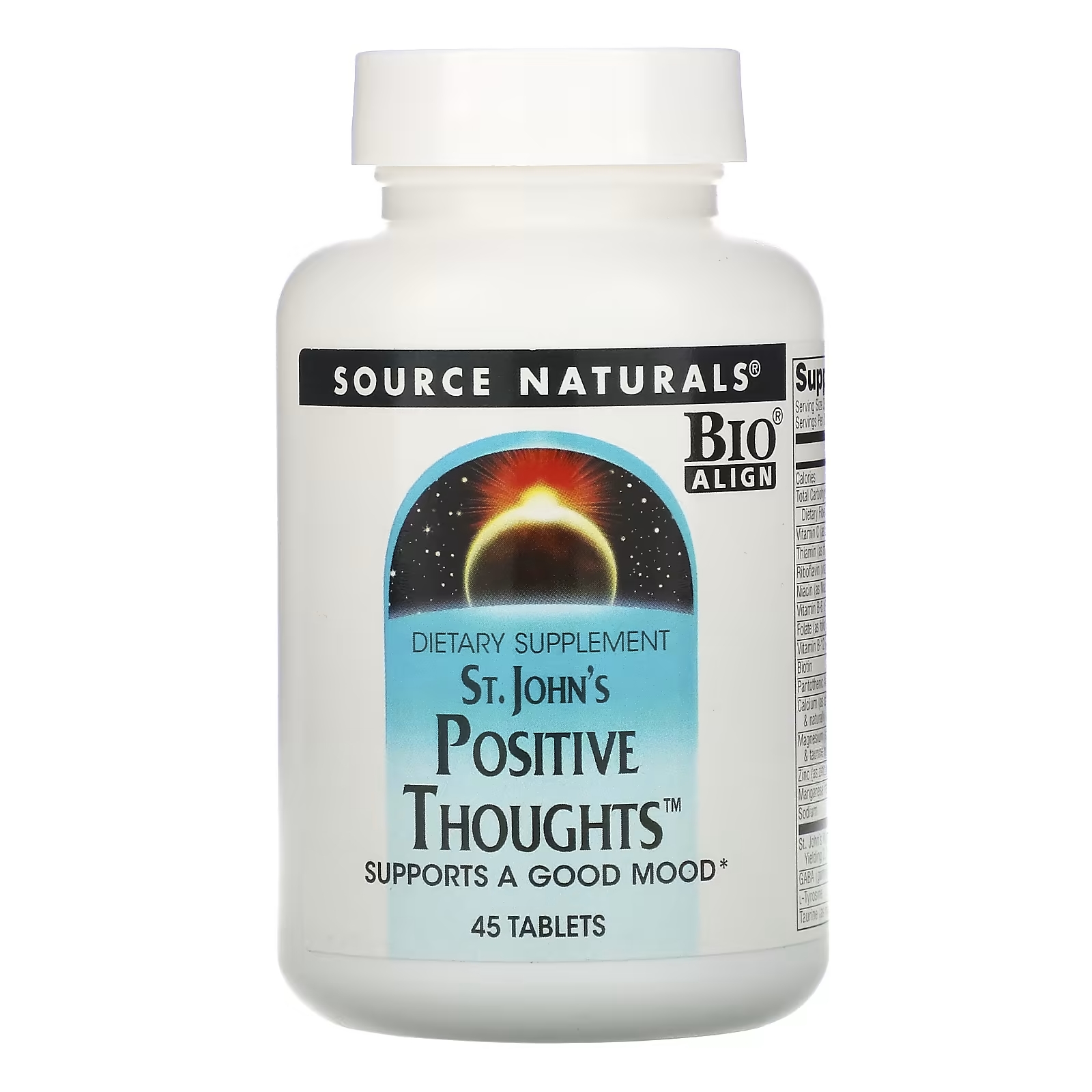Source Naturals St. John's Positive Thoughts, 45 таблеток